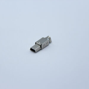 USB-B Mini silver close up fully assembled