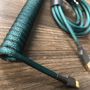 Thin Coiled USB Keyboard Cable